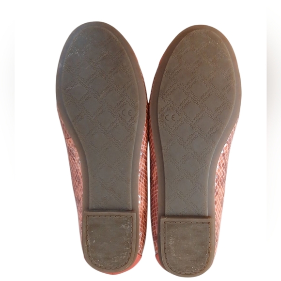 Vionic Minna Pink Snake Embossed Leather Ballet Flat Size 7 - Picture 10 of 13